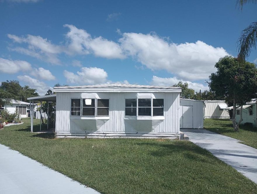 2 bedroom 2 bath New Floors entire home water proof laminate home. Fresh paint  2 new Mini Split AC units move in ready 
Market rent (new owner): $833.06 a month for 12 months.
Being sold as is buyer will be responsible for back rent old water bill and repairs as required by the Park