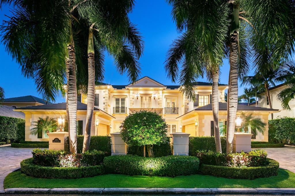 SUPERBLY PRICED! Within the internationally renowned Royal Palm Yacht and Country Club, Villa Raphaela at 260 W Key Palm Road is a stunning and iconic bespoke Georgian inspired home.This magnificent property designed by Carlos Martin Architects has been completed to impeccable standards. Elegance abounds at the 10,630 SF estate with finishes including bespoke Baccarat chandeliers, white onyx master bath and Brazilian walnut floors. Innovative and truly one-of-a-kind, the property provides an impressive entertaining and family residence. 260 W Key Palm Road is situated on 100 feet of direct waterfront with highly coveted southern exposure on Butterfly Palm Waterway. Full marble dock and its amenities were designed for true yachting enthusiasts.