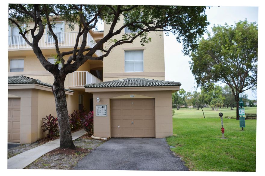 It's all about the location! you are close to show grounds and everything Wellington can offer. This end unit in Arissa Place is well located with lots of light on the 3rd floor with a beautiful view of the golf course. 
One of the few units with a garage and a long driveway...furniture is negotiable!