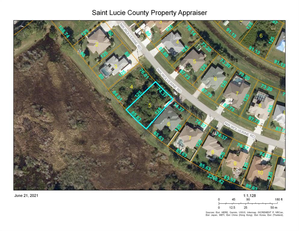 Rarely available prime lot located in NW Port Saint Lucie, in the heart of the Torino area. Lot backs to preserve for added privacy. No HOA. Adjacent lot at 6046 NW Wolverine Road also available for sale MLS # RX-10726034 if seeking larger home site. Buy one and build or both and go big. Seller says move this available lot to sold! Lot located just a few minutes from Saint Lucie West shopping, restaurants, medical center, golf and Mets Spring Training Stadium. Street lights by property.