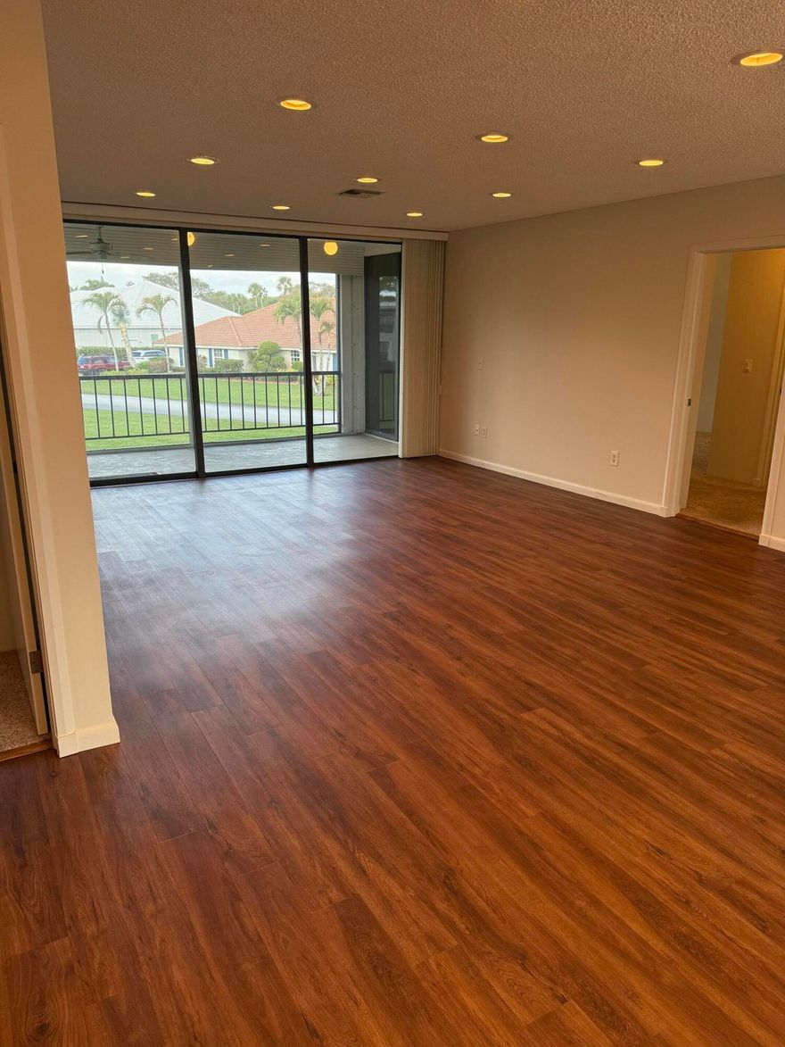 Welcome to easy Florida living in this spacious 2-bedroom, 2-bath condo in desirable Tequesta. This well-maintained residence features durable vinyl plank flooring throughout the main living areas, creating a clean and modern feel. The tastefully updated kitchen showcases stylish cabinetry, sleek countertops, and updated appliances, while both bathrooms have been thoughtfully renovated with contemporary finishes. An open living and dining area provides plenty of space to relax or entertain, and large windows invite natural light throughout. Ideally located near beaches, golf, dining, and shopping, this condo offers comfort, convenience, and the laid-back lifestyle Tequesta is known for.