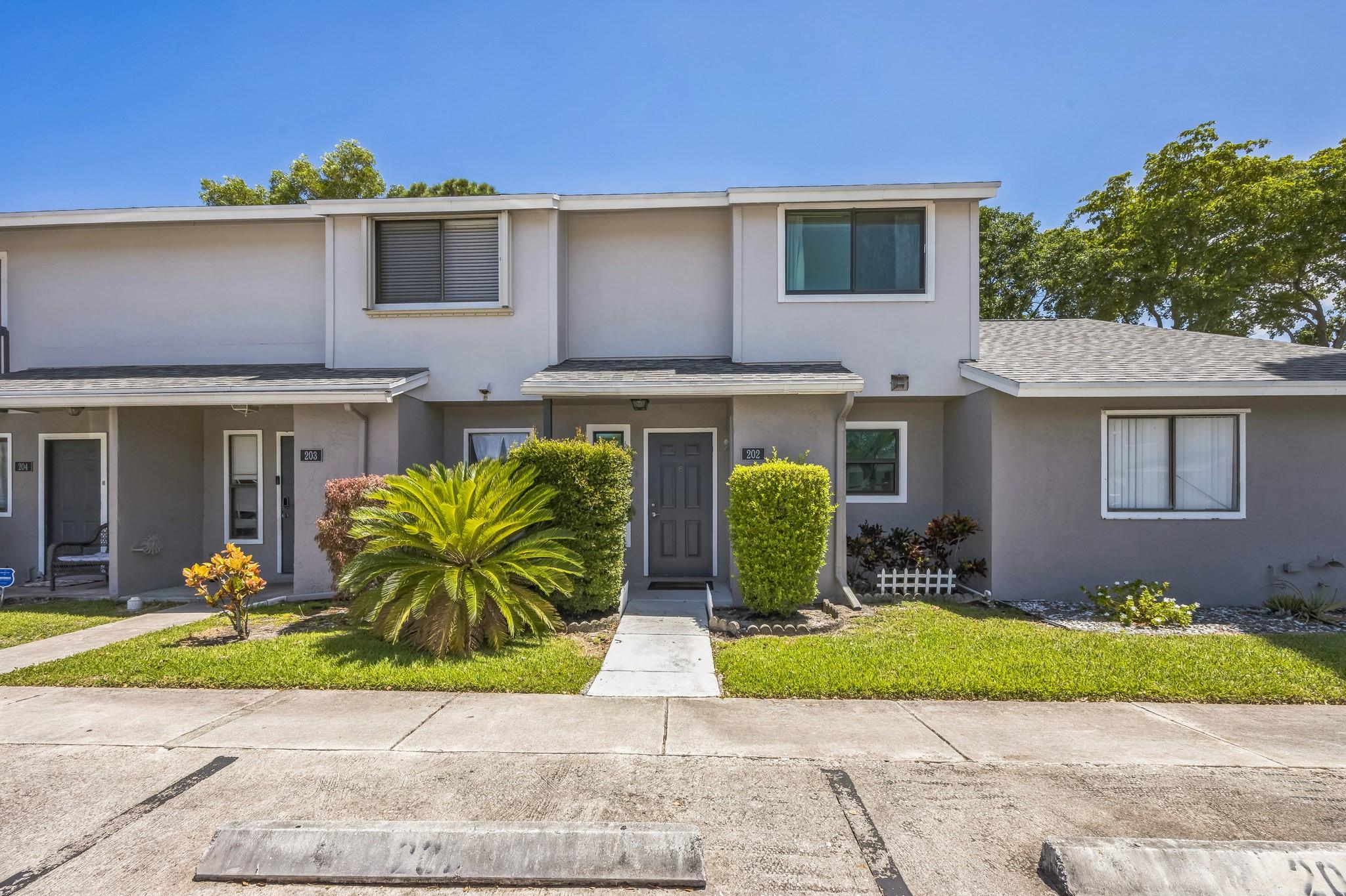 Townhome. Brand new hurricane windows and slider doors, a brand new AC unit and a brand new tankless water heater.