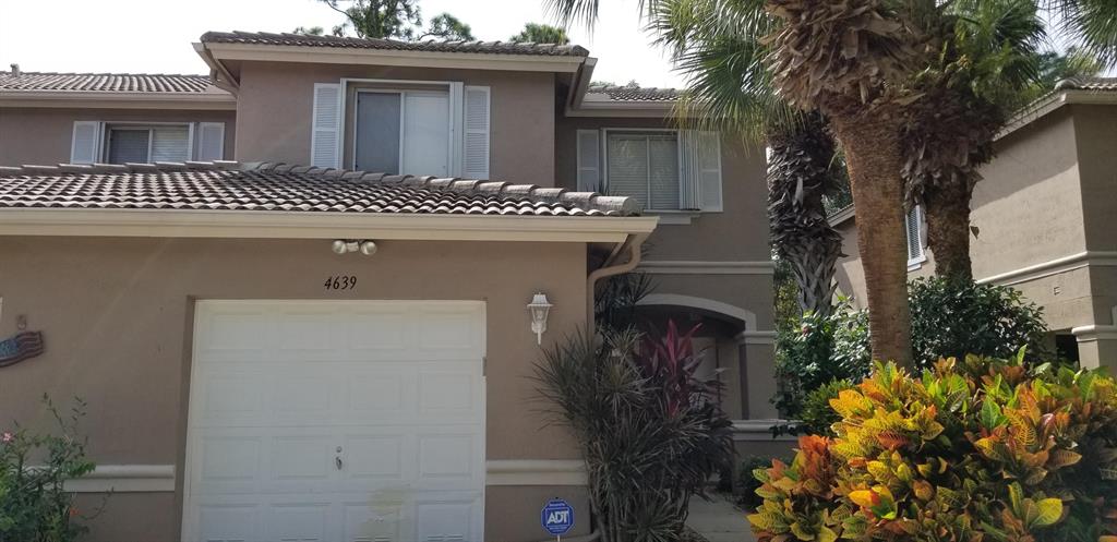 Lovely home on a quiet street before the cul-de-sac. Good gate security on Lantana Road provided by Envera Company. Laminate and tile throughout the property. Half bathroom on the first floor. Three bedrooms, two bathrooms plus an open den with window on the second floor. Screened-in back porch & storage closet. Hurricane shutter panels on the 1st floor and easy accordions on the 2nd floor.
