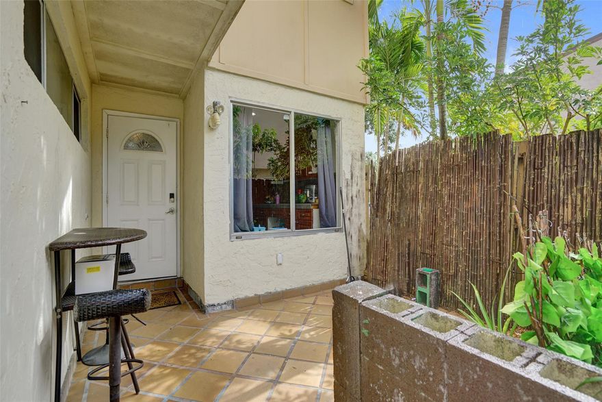 PRICE IMPROVEMENT & SELLER CONCESSIONS AVAILABLE! Welcome Home! This beautiful 4-bedroom, 2.5-bath corner townhouse has a brand new roof and features a spacious layout, private gated front entry & back patio.Enjoy the open layout and a living room perfect for entertaining. Upstairs, you'll find all bedrooms including a generously sized primary suite. Additional highlights include accordion shutters for peace of mind and room for 2 cars in the driveway. Enjoy the community amenities, including 2 pools, tennis courts, and a playground. Centrally located and able to hop on all 3 major highways in Broward: 75, 95 and 595.There is a current $700/month special assessment for the 40-year recertification, which the buyer will assume but the sellers are willing to assist.