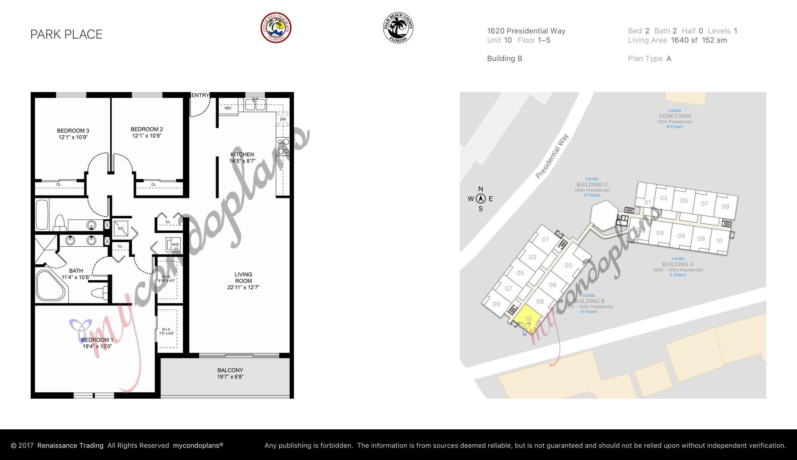 PARK PLACE CONDO - Residential Lease