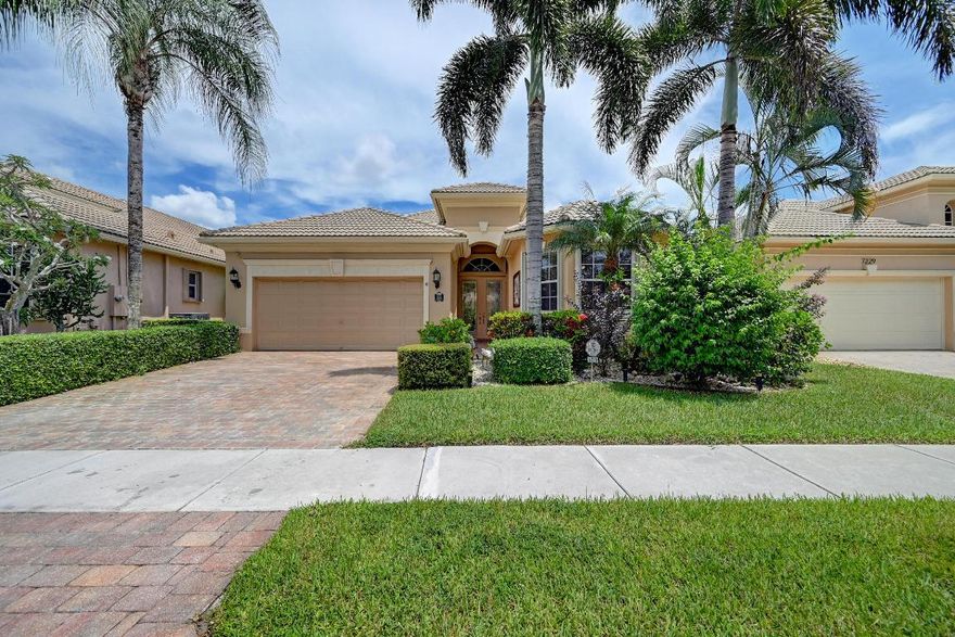 Discover a haven of peace in this beautiful 3 bed/ 2.5 bath + office, single-family home in the coveted Mizner Falls adult community. Truly a gem in an exclusive setting, the property is showcased as a concrete block structure (CBS), with an appealing S-Tile roof & manicured landscaping that crafts a warm & inviting curb appeal. Step through the entrance to a grand foyer adorned with vaulted ceilings & crown molding throughout. The well-proportioned rooms offer a pleasant flow, ensuring comfort & functionality. The master bedroom offers a display of elegance & style and boasts a private en-suite bathroom designed to provide a comfortable space for rejuvenation. Seeking a beautifully designed residence in a vibrant active adult community? Seize the opportunity to schedule a tour today!