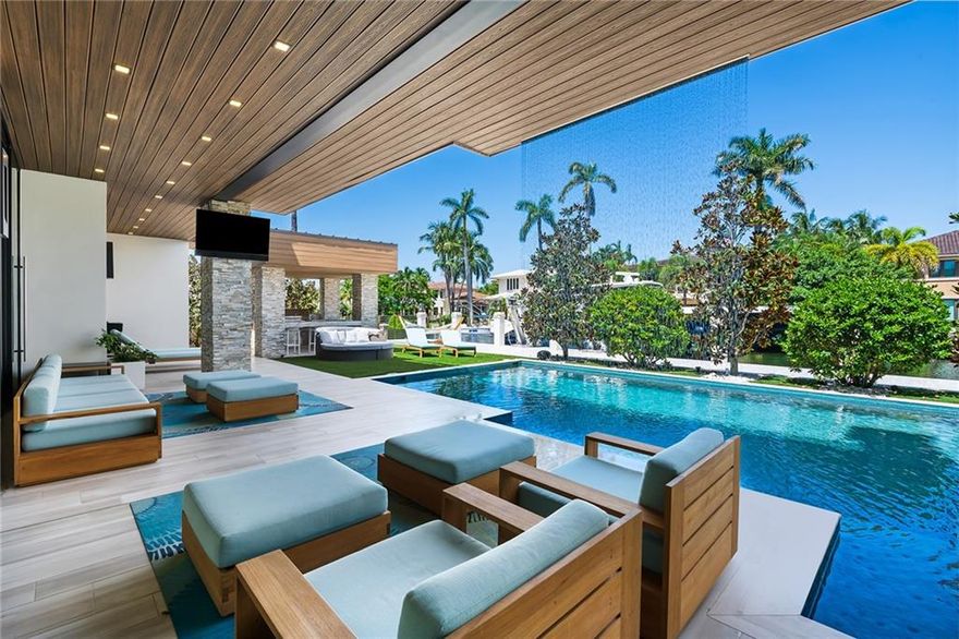 Las Olas modern home in Fort Lauderdale’s exclusive Seven Isles neighborhood.