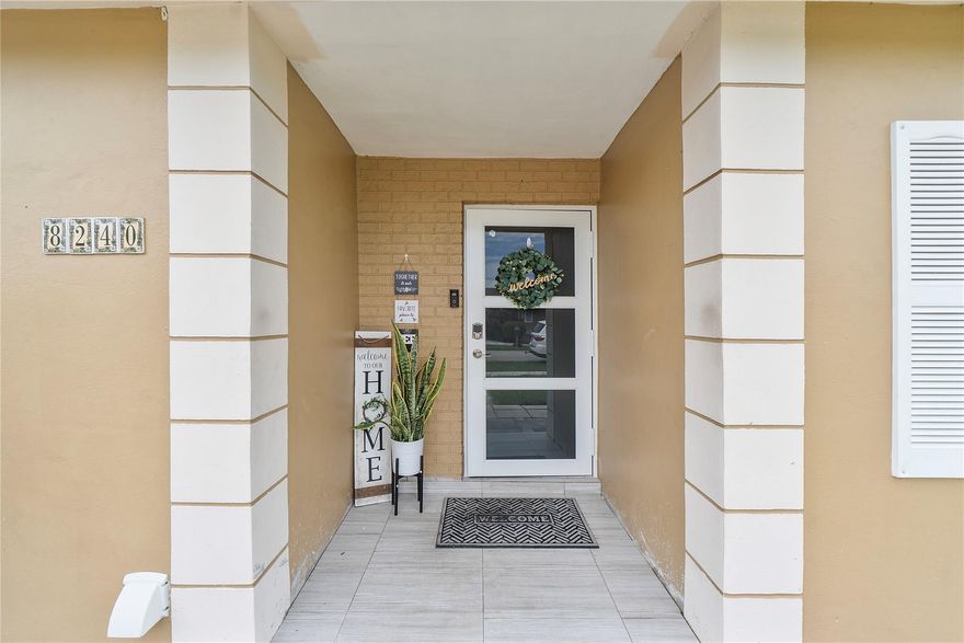 Come see this incredible remodeled single family home with NO HOA and private pool in a quiet community. This home features remodeled kitchen with granite counter tops, energy efficient Samsung Smart Refrigerator, Range, and microwave with TV screen and wifi capabilities. Both bathrooms are remodeled, BRAND new custom BARN DOOR to the 4th bedroom. Gorgeous pool with NEW diamond bright, fresh pool area painted, new drive way black top. ALL IMPACT doors and windows through out, Solar panels generating the entire home, AC unit 3 years new, NEW gutters, Fully fenced backyard with a shed. California style closet in the master bedroom, Newer washer and dryer, Avocado and coconut tree. Come see before its gone!