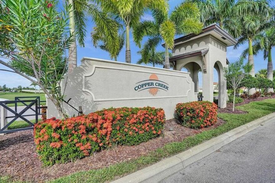STUNNING COPPER CREEK MODEL HOME WITH UPGRADES!!  Gorgeous, light, bright and spacious recent model home in the beautiful lakefront community of Copper Creek. Quiet neighborhood, yet, short distance to dining, shopping, interstates and entertainment! Allapattah Flats K-8 school next to community. This floor plan offers spacious open living areas with office, living, guest bathroom, kitchen and incredible pantry rooms on the ground level. 3-Car Garage and large open backyard views of the lake. Upstairs offers family loft living space, large owner's suite and additional bedrooms with laundry and 2nd full bathroom. State of the Art Fitness Center Clubhouse & Resort style pool, playground & more amenities! Schedule a showing today!