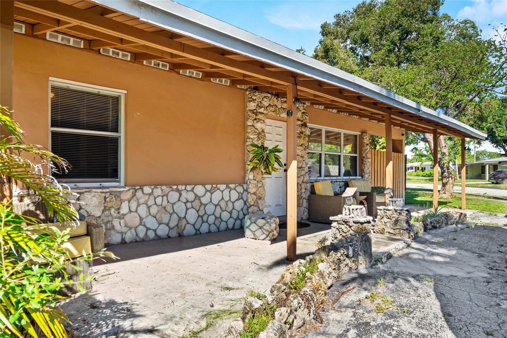 No HOA and a great east Pompano Beach location just minutes from the beach and Intracoastal. This single-family home features newer A/C, a roof in good shape, and underground power lines for added peace of mind. Inside you’ll find bright living areas, a functional kitchen, and well-sized bedrooms. Outside offers a large fenced yard with plenty of room to entertain or add a pool, plus a single carport bay for convenient parking. Close to shopping, dining, parks, schools, and a short drive 5minute drive to everything needed to live well!