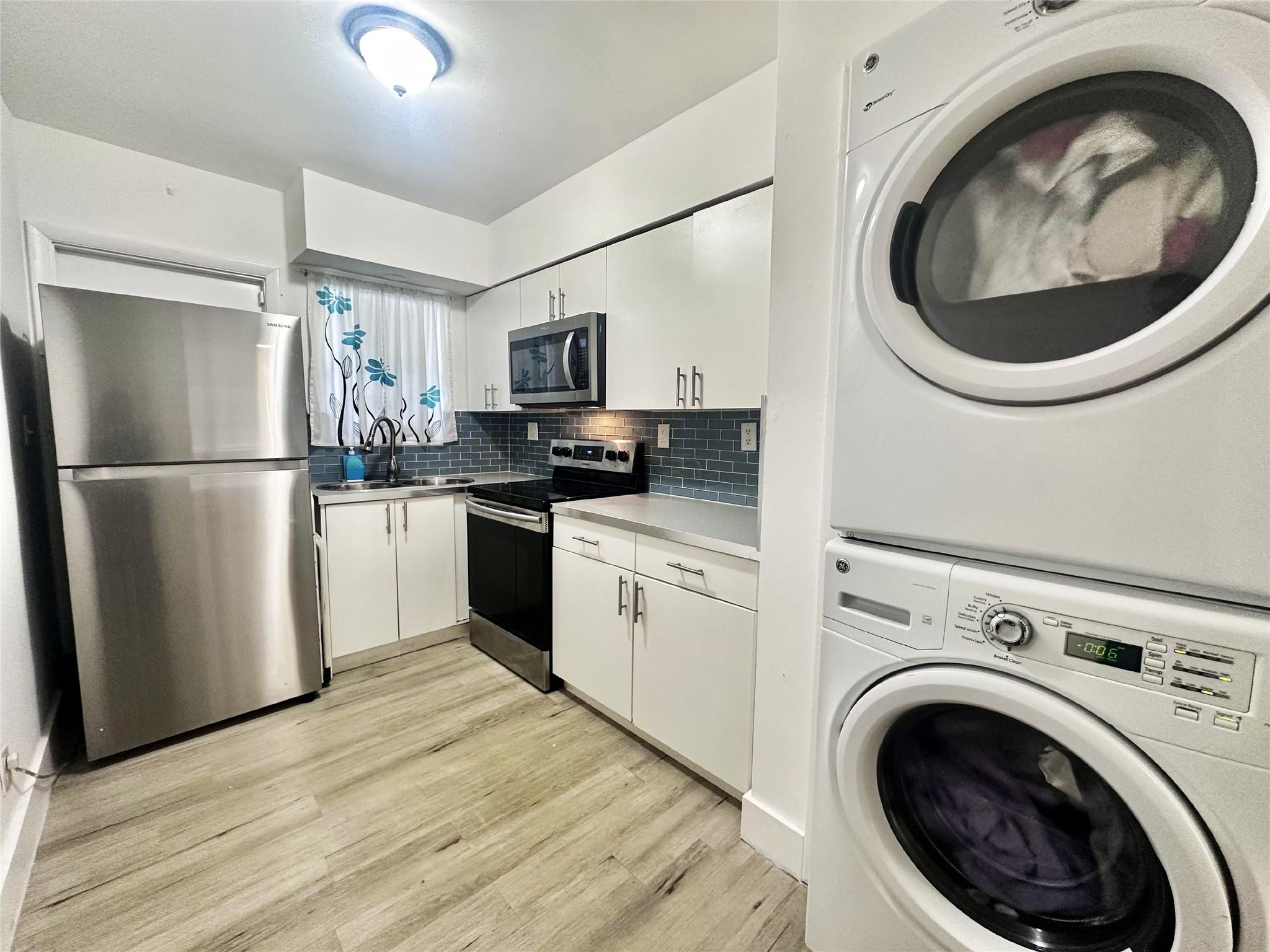 Spacious 2BR/1BA in Dania Beach featuring a modern kitchen with stainless steel appliances, washer & dryer, and water included in rent. Prime location near Old Griffin Rd. and US-1 with fast approval process. No prior evictions allowed. Move-in requires first month, last month, and security deposit. Perfectly located close to shopping, dining, major highways, and just minutes from the beach.