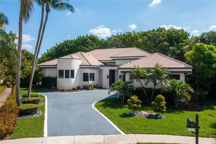 Welcome to your dream rental property! Lake views! 4 bedrooms, 3 baths, plus office, and extra garage space for your golf cart. This brand new renovation has left no stone unturned, offers luxury living with modern features. The kitchen is equipped with the latest smart-home appliances by Thermador, includes a built-in coffee machine. Upgrades include all impact glass, remote blinds, central vac, spa-like master bath, and more! Pool refinished and features a waterfall, remote shades allow you to enjoy the patio enclosed or wide open. Boca Sailing and Racquet Club is a gated community, giving you peace of mind and privacy. This home is located in the cul-de-sac and perfect for families and entertaining, it is sure to impress! Zoned for Addison Mizner, Boca Middle, Boca High. Pets welcome.