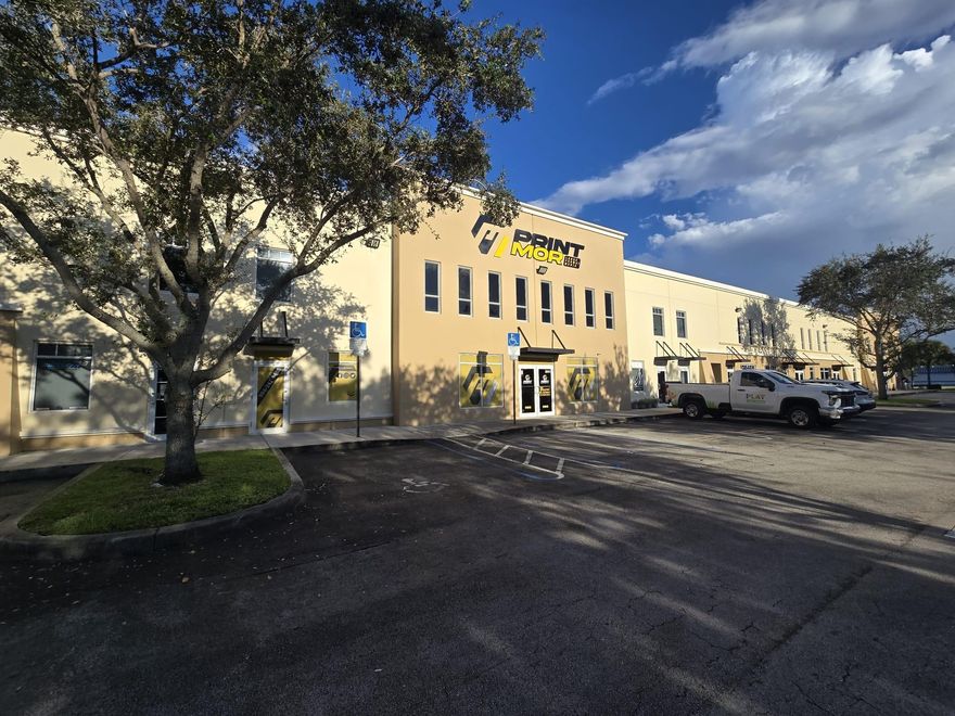 FOR LEASE: Office / warehouse 2-story condo unit in the Coral Springs Corporate Park. This is a Class A unit with 100% A/C and concrete tilt-up. Office space 1,366 +/- SQFT, 1st floor warehouse 2,086 +/- SQFT, 2nd floor warehouse 1,366 +/- SQFT – for a total of 5,818 +/- SQFT. Warehouse has 3 roll-up garage doors (10’W x 14’ H) for easily loading and unloading. Building surrounded by gate. Move-in ready by mid-December. Easy access to the Sawgrass Expressway, I-75, and I-595. Zoned in IRD (Industrial, Research and Development) for a variety of businesses uses approved by the city. Contact for more information!