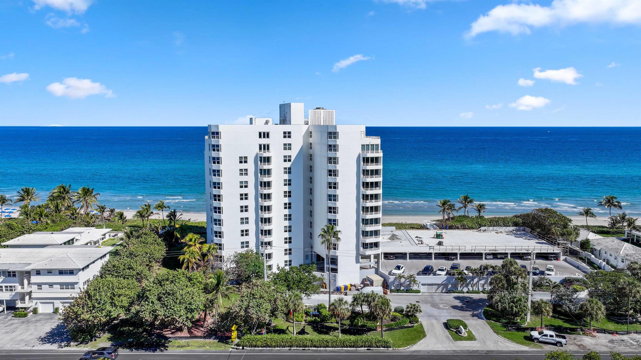 Welcome to your oceanfront dream home. As you enter this 3 BR/2.5BA condo, you are immediately struck by the wall of glass spanning the entire living area and revealing sweeping ocean views. The home has been completely renovated with design features by the elite Leighten Design Group and no attention to detail was spared. The condo's expansive living room, dining room, kitchen, and private balcony flow seamlessly into one another while enjoying views of the beautiful water below in this bright and airy open floorpan. The designer kitchen is truly a chef's dream--it boasts leathered quartzite countertops, custom cabinetry (including refrigerator panel) with abundant storage, a large island with storage on both sides, and high-end stainless steel appliances including an induction