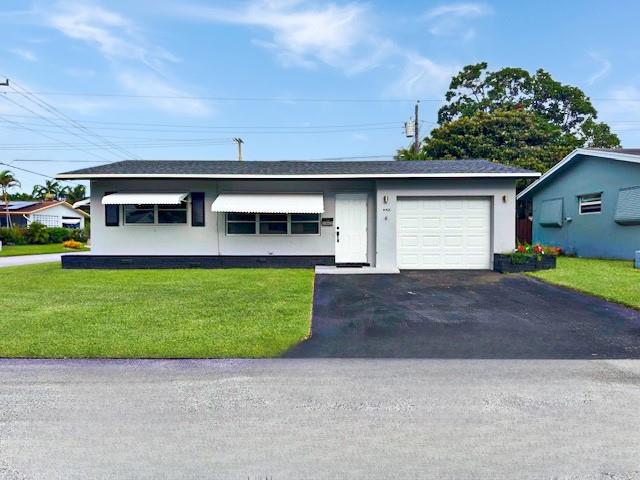 This immaculate home has 2-bedrooms, 2 full bathrooms and a garage! It's ideally located on a corner lot. Recent upgrades include a new roof, hurricane-impact front and garage doors, new appliances, new AC, new water heater, and much more. Rent includes access to the community pool, 9-hole golf course, and the clubhouse. Whether you’re relaxing at home or enjoying the community amenities, every day feels like a getaway. Lawn maintenance, sprinkler system maintenance, and all amenities are included in the rent. Close to restaurants, shopping, the Chase Stadium, major highways, the Fort Lauderdale Executive Airport, and a short drive to the beach. This home puts you near everything you need while still offering peace and privacy. Ready for move-in!