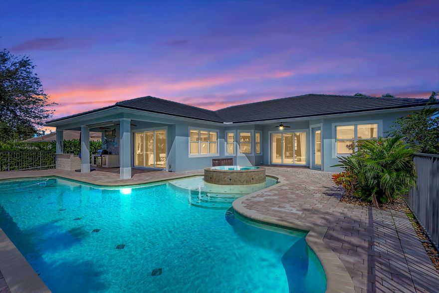 WATERFRONT POOL HOME WITH PRIVATE DOCK & OCEAN ACCESS!!! THIS STUNNING 4 BED, 3-1/2 BATH HOME, AVAILABLE FOR SHOWINGS BEGINNING AUGUST, 1 2026. PROFESSIONAL INTERIOR DESIGN. LISTING OFFERED UNFURNISHED.  FURNISHINGS, DECOR & ACCESSORIES MAY BE PURCHASED UNDER SEPARATE AGREEMENT. MAJOR UPGRADES JUST COMPLETED. ELEGANT WHITE CABINETS, NEW QUARTZ COUNTER TOPS, LARGE KITCHEN ISLAND WITH S.S. ''LG'' & FISHER & PAYKEL APPLIANCES, POOLSIDE SUMMER KITCHEN, PREMIUM EXTRA-LARGE CORNER LOT WITH NO OTHER HOMES AT FRONT, BACK, OR NORTH SIDE!                                                                                                                                                                                            PRIVATELY OWNED BOAT DOCK WITH 13,000 LB. BOAT LIFT AND NO FIXED BRIDGES TO THE ATLANTIC OCEAN! ENJOY WATER VIEWS & HAPPY HOUR SUNSETS FROM YOUR OWN POOL & DOCK. THIS IS FLORIDA WATERFRONT LIVING AT IT'S FINEST!