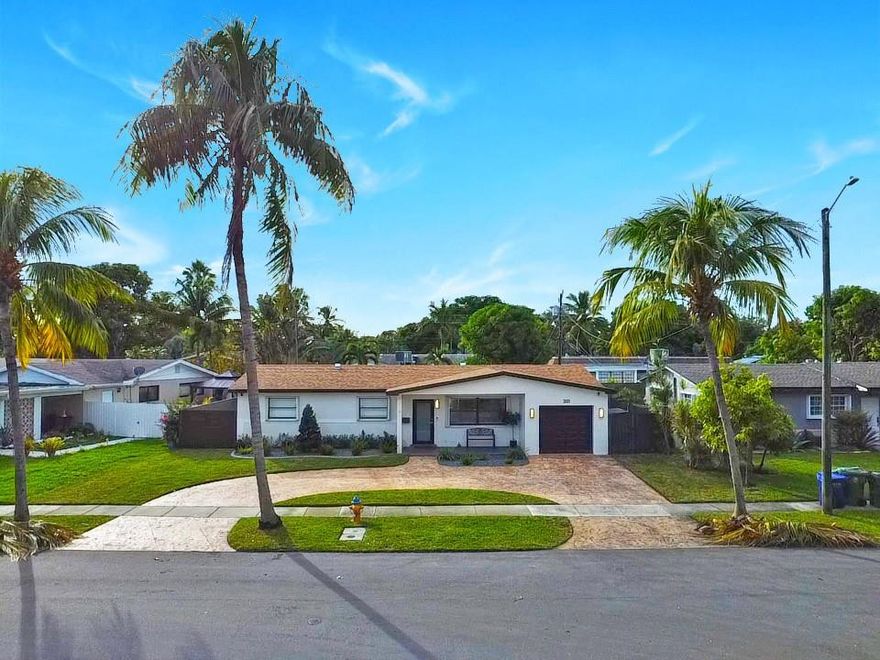 Welcome to Paradise. Upgraded Single Family home is MOVE IN READY and there is NO HOA!! Spacious 3 Bedrooms and 2 Bathrooms well maintained home features a 2021 roof, hurricane shutters/Impact Door/impact garage door with updated kitchen, bathrooms, floors, and Ac. Oversized fenced in large back yard that has enough room for a pool. Come see this amazing home TODAY, it may not be available tomorrow. Family room is enclosed and can easily be used as a guest room in the future.