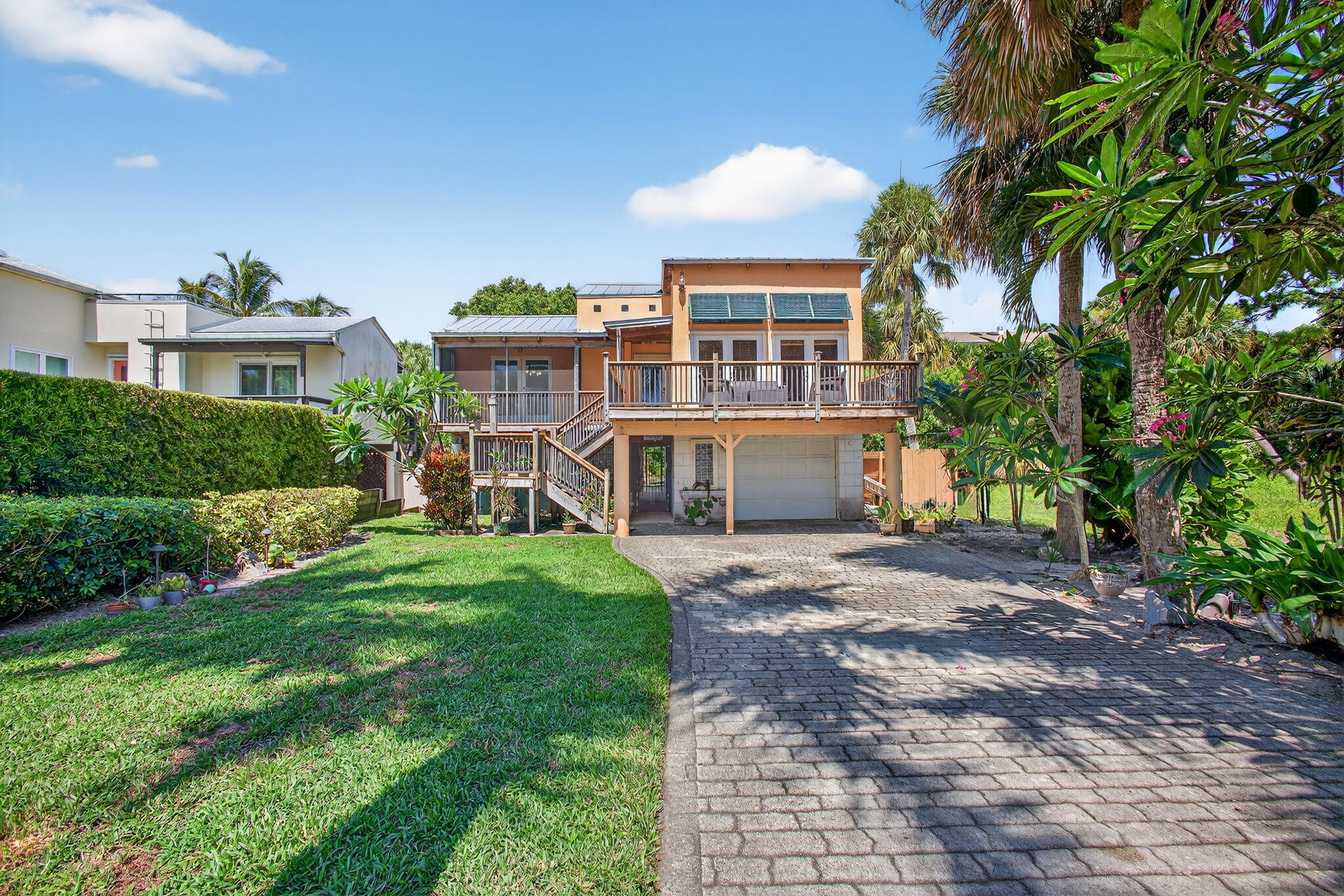 Welcome to this unique and versatile two-story rental home that combines comfort, accessibility, and style. Featuring 2 spacious bedrooms and 2 full bathrooms, this property also includes a dedicated office that can easily be converted into a third bedroom to suit your needs. The open-concept living area offers a bright and welcoming atmosphere, perfect for relaxing or entertaining. A private elevator provides easy access between floors, making this home ideal for all renters, including those seeking accessibility-friendly features. Step outside to enjoy your private pool, perfect for soaking up the Florida sun or hosting weekend get-togethers. Additional highlights include a one-car garage, ample storage, and a layout designed for modern living. This is your next home!