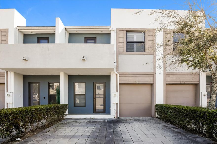 Rarely available, Fully remodeled modern townhome located in a desirable small gated community! This spacious 3-bedroom, 2.5-bath residence features stylish upgrades throughout and is truly move-in ready. Enjoy peace of mind with full impact windows and doors, along with a bright open-concept layout perfect for today’s lifestyle.The updated kitchen flows seamlessly into the living and dining areas, creating an ideal space for everyday living and entertaining. Upstairs, the generous primary suite offers comfort and privacy, while two additional bedrooms provide flexibility for family.Conveniently located close to shopping, dining, major highways, and everyday conveniences, this home combines modern living with an unbeatable location. Don’t miss this exceptional opportunity!