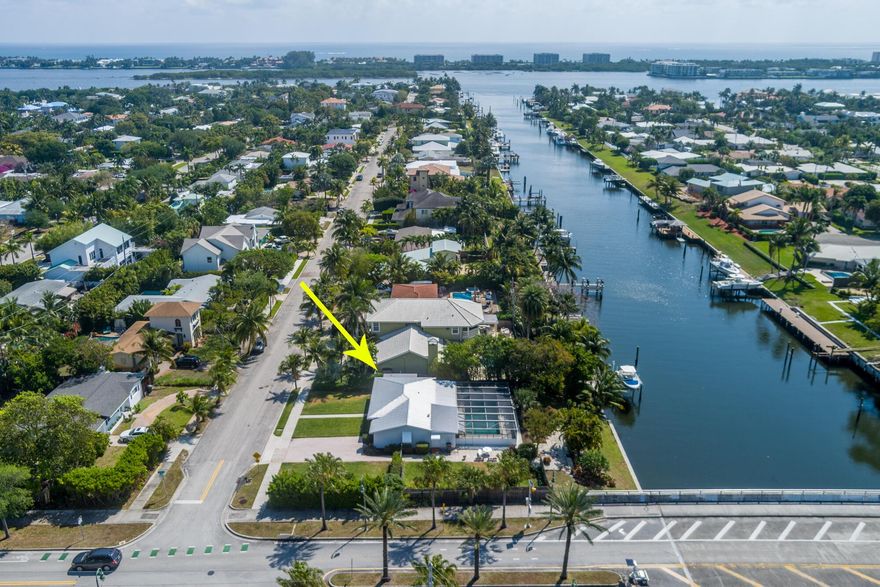 Amazing deal on a waterfront pool home available for lease in SoSo! This 2 bedroom, 2 bath home is light and bright with an open living area and gleaming terrazzo floors throughout for easy maintenance. The clean design kitchen is updated with white cabinetry, quartz countertops and brand new Samsung stainless steel appliances including a dishwasher, an electric range, a built in microwave oven and a French Door refrigerator with ice maker. The primary suite has a wall of closets and an ensuite master with glass enclosed shower and new vanity. The second bedroom is by the hall bath that is updated with a combination tub/shower and new vanity. The Florida Room has a bank of windows overlooking the pool and backyard and sliders to the screened patio - perfect for entertaining.