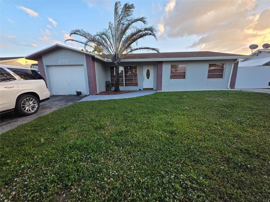 Living is easy in this 3/2 pool home in heart of Pembroke Pines.   No HOA. Just two minutes from Pines Blvd, Pines City Center, restaurants, shopping and more.     This beauty sits on large, fenced lot in with plenty of space for RV, boat or trailer.    Backyard has covered terrace by the pool deck and ideal place to relax or for barbecues, fun or entertainment.   Storage shed in back is also included.  Roof only 8 years old.   Newer AC & more.  Natural light permeates everywhere throughout this house.  Kitchen features newer stainless-steel appliances and open concept.  Flooring is contemporary tile throughout the house (no carpets here).   Will not last.