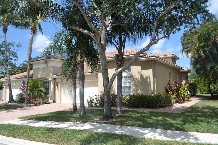 3 Bed 2 Bath 2 Car garage, open & Airy Great rm open to Dining rm with Bay window, Kitchen Brfst bar open Great rm, Pantry, all appliances, Inside Laundry rm, Elegant Master bath corner roman tub & sep shower, 2 vanities, 12'' ft ceilings master walk in closet, split plan, covered screen patio plus extra open paver patio, 2 car garage with Sink, rain gutters, CBS, Tile Roof in Andros Isles Manned gated community, lawn care, Club house, exercise rm, Billard rm, Comm Pool, Tennis, manager onsite Andros Isles up to 2 pets any size but no Pit bulls per By laws. HOA freshly painting all exterior Buildings of subdivision, well maintained community