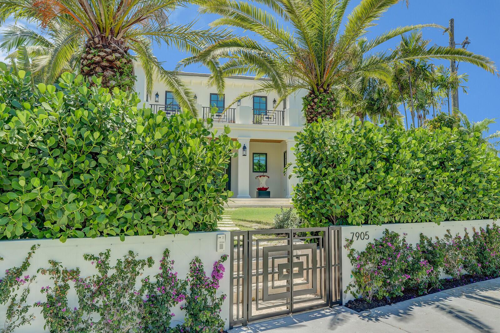 A stunning new modern residence on a high elevation with five bedrooms located in the desirable SoSo neighborhood. Over 7,000 square feet of indoor/outdoor space. Family rooms on both levels of this two story home. Tropical outdoor setting which includes wonderful pool/space area and loggia with summer kitchen.