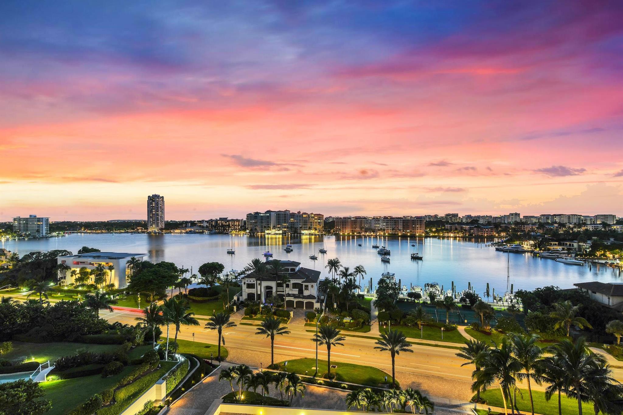 Welcome to your dream home in the sky. This 15th-floor residence in the prestigious Chalfonte Condominium offers direct, unobstructed views of Lake Boca Raton from every room. Enjoy breathtaking sunsets and city lights from your private terrace. Move-in ready with a partially open layout and neutral palette--perfect to personalize. The Chalfonte offers oceanfront living with private beach access, pool, spa, modern fitness center, tennis & pickleball courts, outdoor pavilion with kitchen, BBQs, and more. Just minutes to Mizner Park, Royal Palm Plaza, fine dining, and upscale shopping.