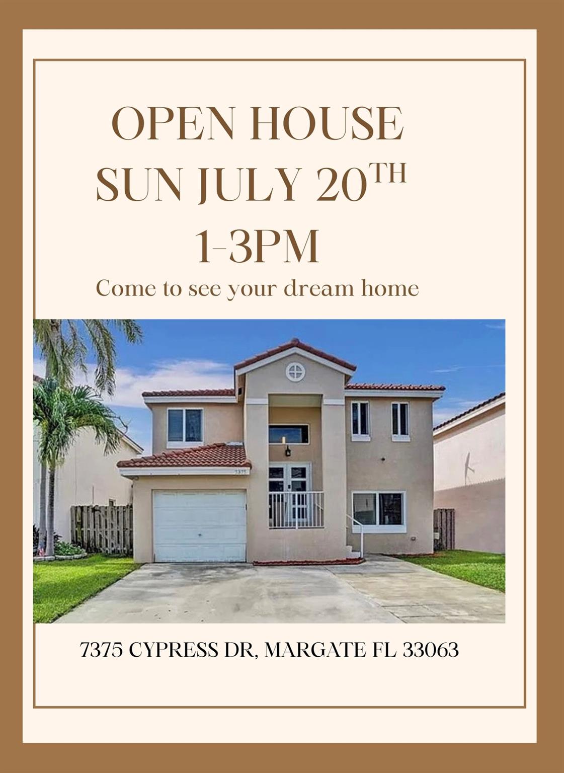 Looking for a MOVE IN READY Home ? THIS ONE CHECKS ALL THE BOXES ! Upgrades galore from NEW 2022 ROOF - 2024 RHEEM AC HANDLER & COMPRESSOR - 2018 RHEEM WATER HEATER - ALL HURRICANE IMPACT WINDOWS & DOORS - NEW WOOD PLANK PORCELAIN TILE FLOORS THROUGHOUT - UPDATED KITCHEN W/ALL STAINLESS APPLIANCES - WESTGATE SQUARE SLIM 4" RECESSED LIGHTS-SMART HOME WITH CAMERAS & SMART LOCKS.
*** 1 CAR GARAGE + 3 CAR DRIVEWAY; LARGE FENCED YARD; LIVING/DINING ROOM + SEPARATE FAMILY ROOM; PLENTY OF NATURAL LIGHT; SPACIOUS LAYOUT & 3 SIZABLE BEDROOMS WITH AMPLE CLOSET SPACE. ***
Minutes away from the City of Margate Water Park; Firefighters Park; GREAT SCHOOLS; shopping; restaurants; main roadways; Houses of Worship & so much more. COME TAKE A LOOK! You won't be disappointed!