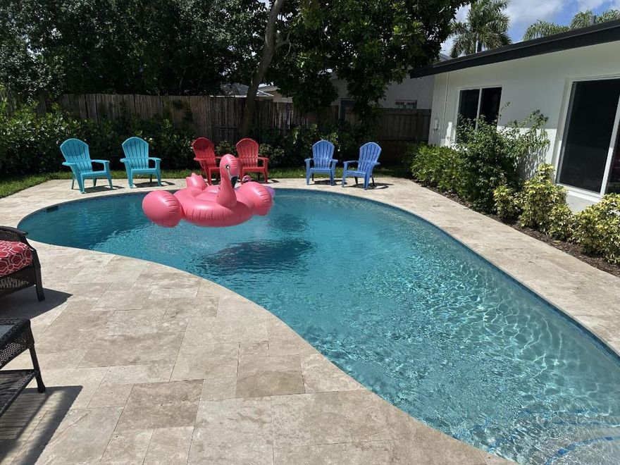 PRICE IMPROVEMENT! Welcome to Lake Osborne Estates-NO HOA! Annual or Seasonal Rental, 4 Month minimum for Seasonal. 
Annual/furnished rental @ $4,200. 
Seasonal Furnished rental $5,300. Four beautifully furnished bedrooms and Two full baths with ample closet space in each bedroom. Master has a walk-in closet. Walking distance to Lake Osborne. Bring your Boat/RVs, no parking shortage at this home. Immaculate home with Beautiful furnishings. Let your dogs run in this Gorgeous Fenced yard with a covered patio and inviting pool! Your own private retreat in a peaceful neighborhood and only a 10 minute drive to the beach as well as dining/entertainment.  No need to bring anything except you!