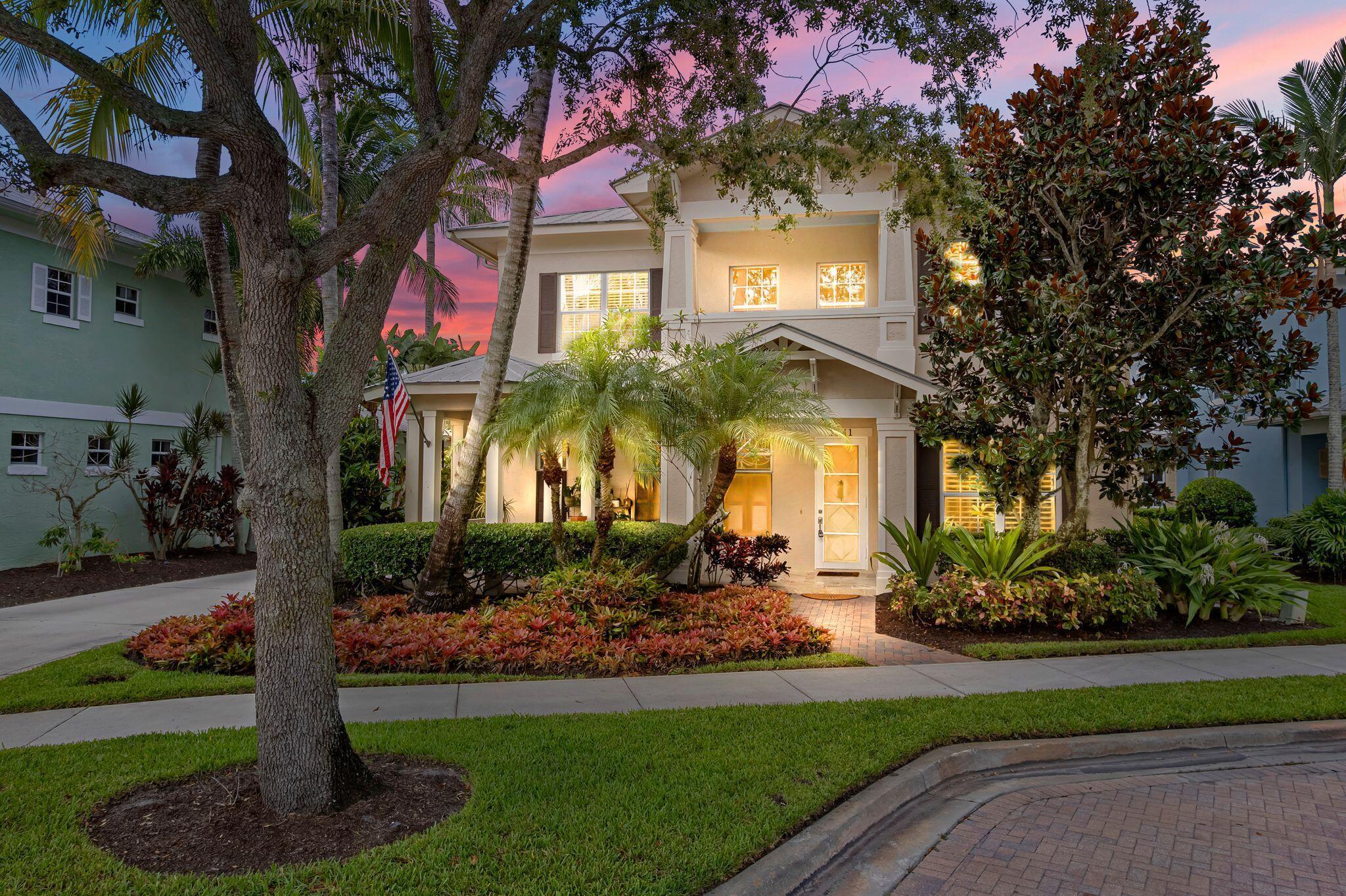 Welcome to Hamilton Place, Palm City's hidden gem! Nestled in an exclusive gated community of just 24 homes, this sprawling Key West style residence offers 3,976 liv. Sq. ft., 5 bedrooms, 4.5 baths, and a 2 car garage. A whimsical front entry invites you into a light-filled open layout for living, dining, and kitchen, featuring a dedicated flex/office space and a private in-law/guest suite complete with a kitchenette and full bath, ideal for multi-generational living or extended stays. The chef's kitchen boasts gas cooking, granite countertops, SS appliances, and a cozy wine nook tucked under the stairs off of the dinning area. Enjoy the peaceful, private backyard with a Jacuzzi spa, retractable awning, and lush tropical landscaping. Your own personal oasis. One upstairs bedroom features
