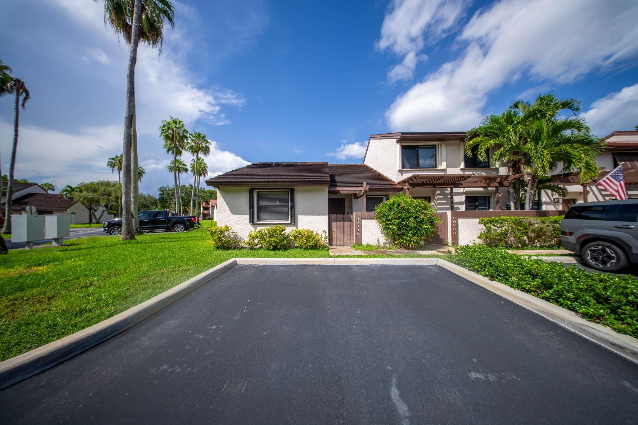 Beautiful corner townhouse in the sought after Calusa Point community in Kendell. This spacious 2 bedroom 2 bathroom +den boast 1450 sq ft, full kitchen with plenty of cabinet space and dual refrigerators, updated master bedroom suite and bathroom with ample closet space, accordion shutters, 2 parking spaces in front, and plenty of guest parking! Calusa Point is a well maintained and securely gated neighborhood with a 24-hour guard. Centrally located near A-rated schools, shopping, dining and major roads. Enjoy the full amenities this community has to offer such as pool, basketball, tennis and racquetball courts This townhouse will qualify for FHA financing!