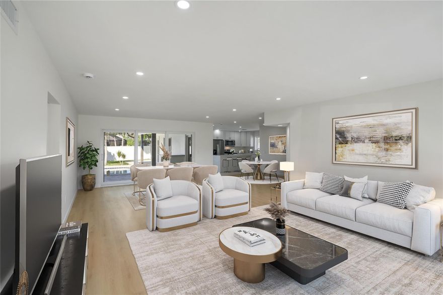 THIS is the home you’ve been waiting for. A true 4BR/3BA pool home in booming Pompano Beach. 2,026SF on a 9,000SF lot, extensively renovated, designed for modern living & is move-in ready. Step inside to an open, light-filled floor plan w/ impact windows/doors throughout. A brand-new kitchen w/ quartz counters, sleek cabinets & new appl. 2 BRs feature en-suite BAs & walk-in closets; primary suite offers dbl vanity & walk-in shower. All fully permitted for peace of mind. Large backyard retreat w/ pool & outdoor bar, perfect for relaxing or entertaining guests! Only 1.5 mi to the beach, near Pine Crest School & 20 min to FLL. No HOA. Live in the heart of Pompano’s vibrant growth and rising value!