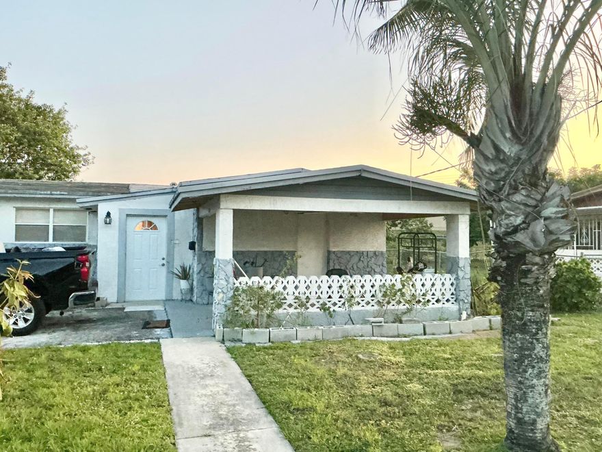 Incredible opportunity in a peaceful neighborhood! Situated on an oversized corner lot, this 3-bedroom, 2-bath home offers endless potential for first-time homebuyers or savvy investors. Enjoy no HOA, a spacious layout, and a massive backyard perfect for entertaining, expansion, or creating your dream outdoor space. Conveniently located just 4 minutes from the Florida Turnpike and less than 15 minutes from I-95, providing easy access to shopping, dining, and commuting routes. Property is currently in probate, and the seller is motivated!!!