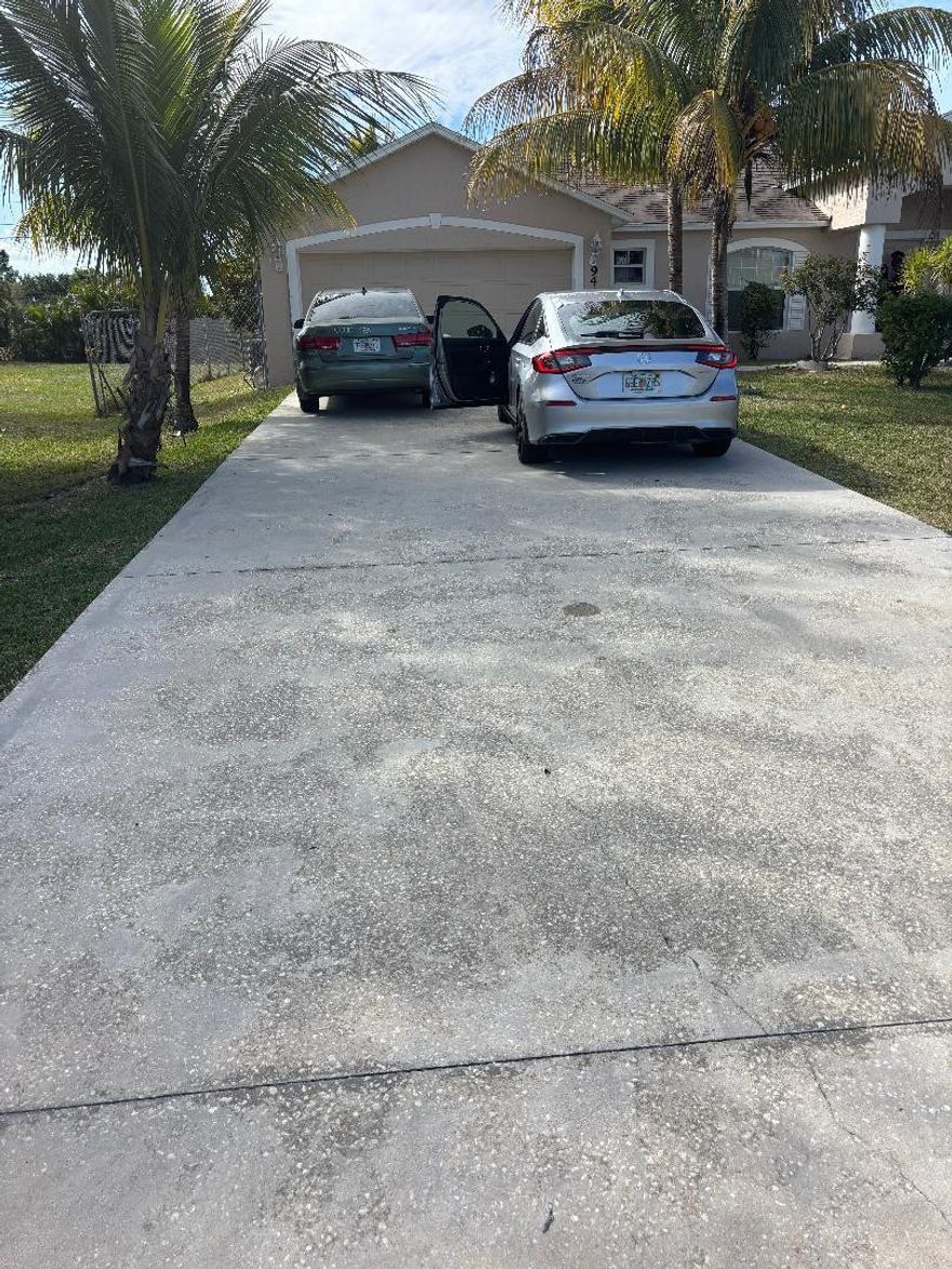 Tenants occupied this beautiful renovated and a fantastic opportunity to live in SW Part of Delrio BLVD, New Tile, new AC, New Water heater. This 4-bed, 2-bath, 2-car garage home located in a quiet Neighborhood. Spacious layout with tray ceilings, living/dining areas, big kitchen. Boasting with a primary suite, wit ceiling - plumbed for. Enjoy a private backyard in a great St. Lucie location. shingle Roof, AC New| WH New/Tile Throughout the House.Broker Confidential:  Buyer's agent must accompany buyer at all times including inspections & final walk thru. All listing information is approximate & subject to error, buyer's agent/buyer to. Verify. Submit offers with FR Bar As/Is only, pre-approval/POF. House is available to show weekends only: Saturday, Sunday and Monday from 10 to 3.