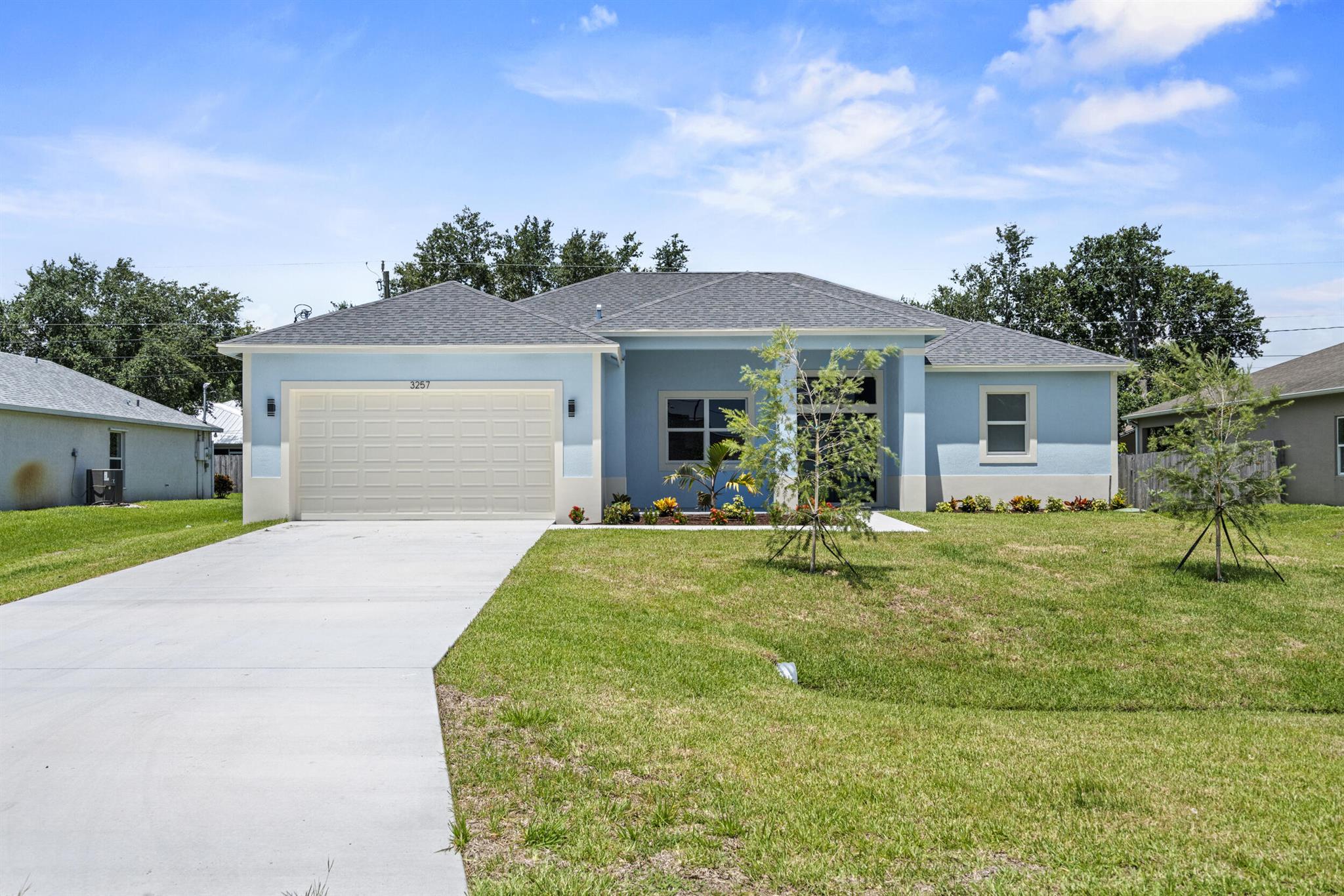 EXQUISITE, UNIQUE, INDULGING, BRAND NEW CONSTRUCTION HOME 4/3/2 *** LOCATED IN THE DESIRABLE AREA OF SOUTHBEND *** JUST COMLETETED JUNE, 2025 *** 2,434 SQ/FT UNDER AIR *** HOME FEATURES: SLEEK QUARTZ COUNTERTOPS *** 24''X48'' PORCELAIN TILE THROUGHOUT *** IMPACT WINDOWS & DOORS *** FRAMELESS SHOWER DOORS ***8'X8' FEET SLIDERS *** 10' FEET CEILING THROUGHOUT *** FRONT ENTRANCE IS 12' FEET *** 8' FEET INTEROR DOORS *** HUGE PATIO *** DOUBLE ENTRY DOOR *** AMPLE SPACE FOR SWIMMING POOL *** WHIRLPOOL STAINLESS STEEL APPLIANCES *** AUTO SPRINKLER SYSTEM *** MINUTES TO JESSICA PARK *** EASY COMMUTE, MINUTES TO I-95 AND TURNPIKE *** AND MUCH MORE!