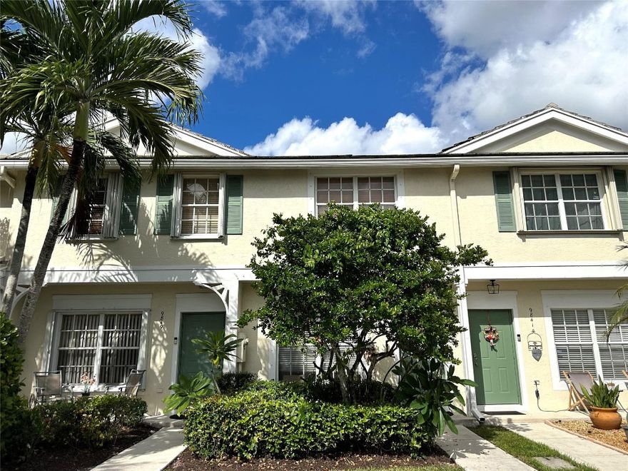 **WONDERFUL** 2 bedroom **WITH BONUS LOFT/OFFICE/DEN,** 2 1/2 bath, 2-story **FEE-SIMPLE HOA TOWNHOME** in desirable gated Coral Reef Club with **BRAND NEW ROOFS IN PROGRESS!!** Large kitchen, **FENCED-IN BACKYARD,** neutral paint, tile flooring throughout, full-sized washer & dryer, screened-in patio area with storage closet, full-protection hurricane shutter panels for all openings, yard/garden for the barbecue & relaxing, and FANTASTIC LOW MONTHLY HOA DUES, which includes insurance! Community has pool, basketball court, and child play area. Investors welcome, can be rented immediately after closing! Steps to the Regal Magnolia Movie Theater Plaza, featuring restaurants, gym, shops, and close to Ross, Target, and the Sawgrass Expressway! Your beautiful new home awaits!