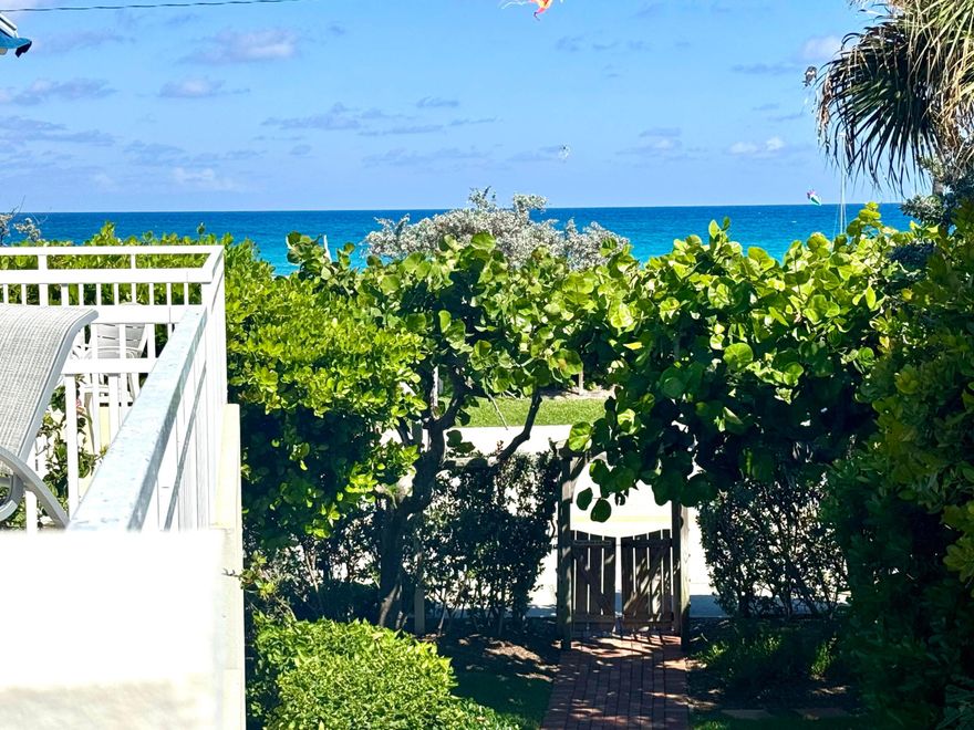 Sun Drenched Coastal Retreat | Steps to the Beach!  Experience "Hallmark Movie" living in this fully furnished, sun drenched retreat offering direct ocean views and effortless beach access just steps from your door.  The Highlights: • Prime Location: 30 second walk to the beach & 5 minute walk to Atlantic Ave dining, shopping, and nightlife • Direct Ocean Views: Private balcony with unobstructed ocean views overlooking the sparkling community pool • Sophisticated Interior: Vaulted ceilings, chef's kitchen with granite countertops, wood look tile flooring & in unit washer/dryer • Resort Amenities: Tropical community pool & BBQ area great for entertaining  A rare opportunity for true beachside living—fully furnished and ready to enjoy from day one.