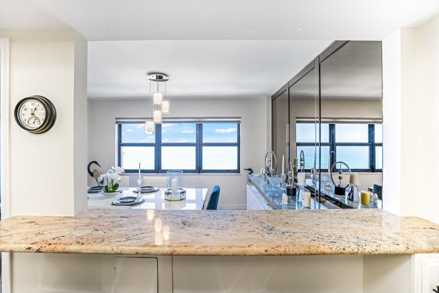 Rarely used & newly furnished in 2024, this direct oceanfront 2BD/2BA at Sea Ranch Club A offers ±1,700 SF with ocean views from all main areas & terraces overlooking the Intracoastal. Features include new AC, updated appliances, hot water heater, impact windows/doors, semi-private elevator & 2 garage spaces. Concrete restoration *paid* with completion estimated 2026. Rent 1st year (120-day min). Pets OK (2\@25 lbs.). Resort-style living on 14 acres: 3 heated saltwater pools, beach pavilion, tennis, pickleball, putting green, BBQs, herb gardens, gym, EV chargers, 24-hr security, clubhouse, billiards & car wash. Across from Publix, 1/4 mile to Lauderdale-by-the-Sea dining & pier. Turnkey & move-in ready.