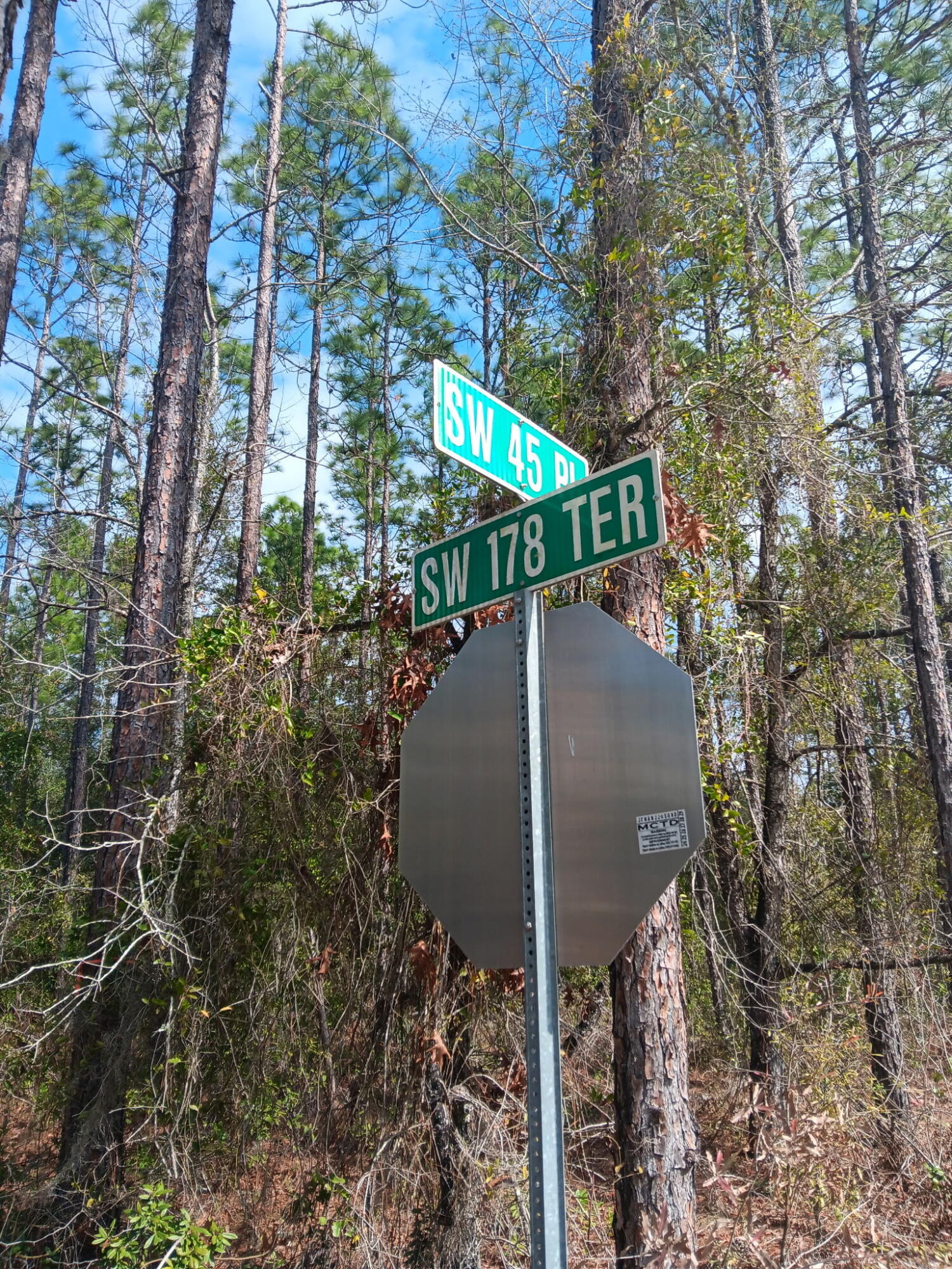 LAKE TROPICANA RANCHETTES - .91 of an Acre with quick access to State Road 40. *TWO mobile homes are permitted on this one parcel. Corner lot, 178th Terr is a Paved Road, 45th Pl is a dirt road. Just minutes to World Equestrian Center and Rainbow Springs State Park - *OWNER FINANCING available with $7500 Down, up to a 10-year amortized term offered.