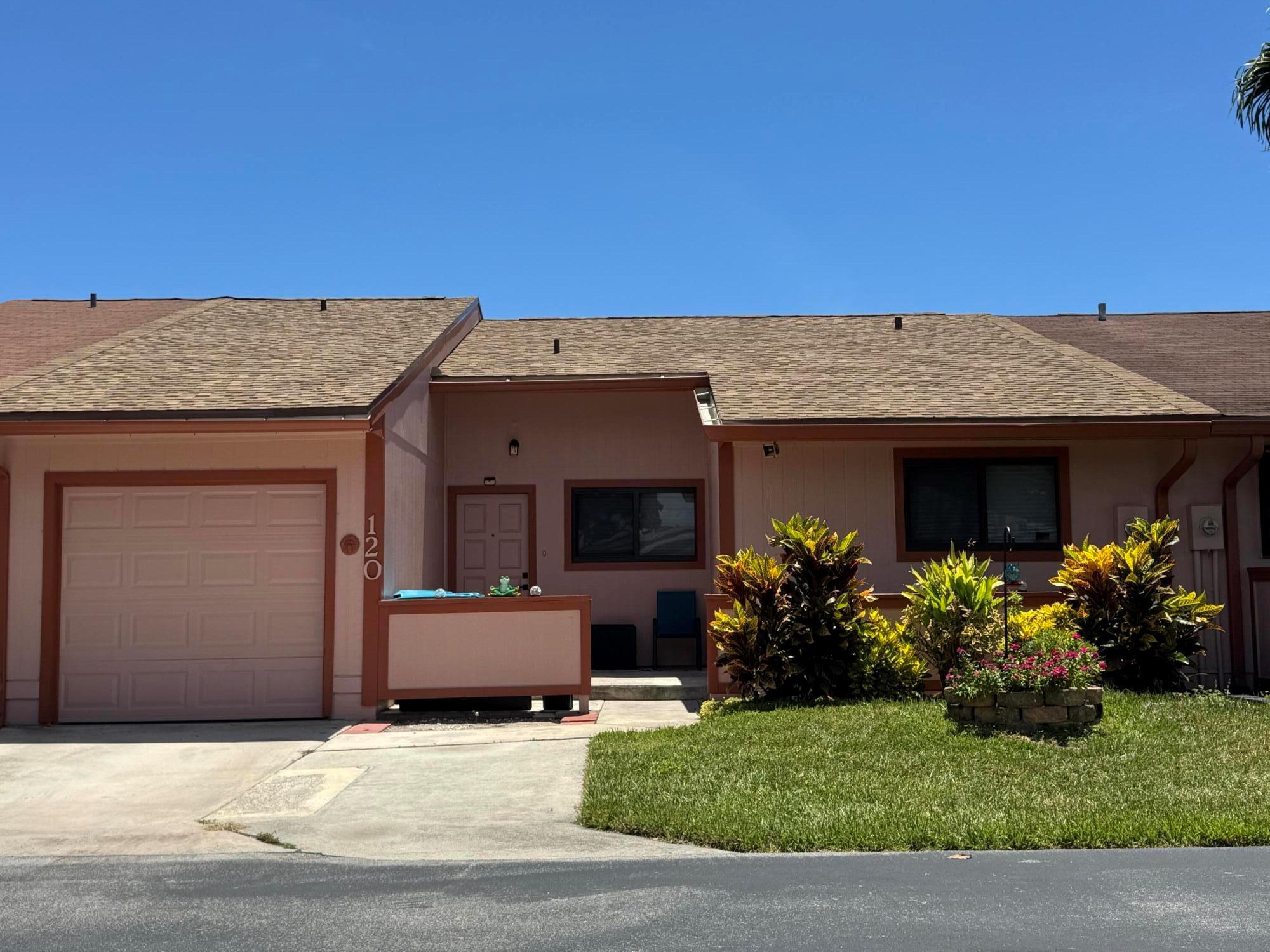 Completely redone unique unit. It is larger than most other three bedroom units, has great waterfront views and a legal dock (per owner, please verify). Remodeled kitchen with granite, island and new stainless appliances, completely renovated baths and flooring. New roof and impact windows. Freshly painted inside and out. Reasonable HOA fee of 337/mo includes Xfinity cable and internet, lawn maintenance and community amenities including use of two pools, pickleball, tennis and racquetball courts. The unit can be rented with no waiting period and pets are allowed with minimal restrictions. Call today to see