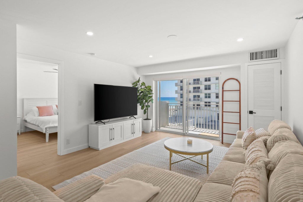 Photo of 4505 S Ocean Boulevard #203, Highland Beach, FL 33487 (MLS # B26079414)