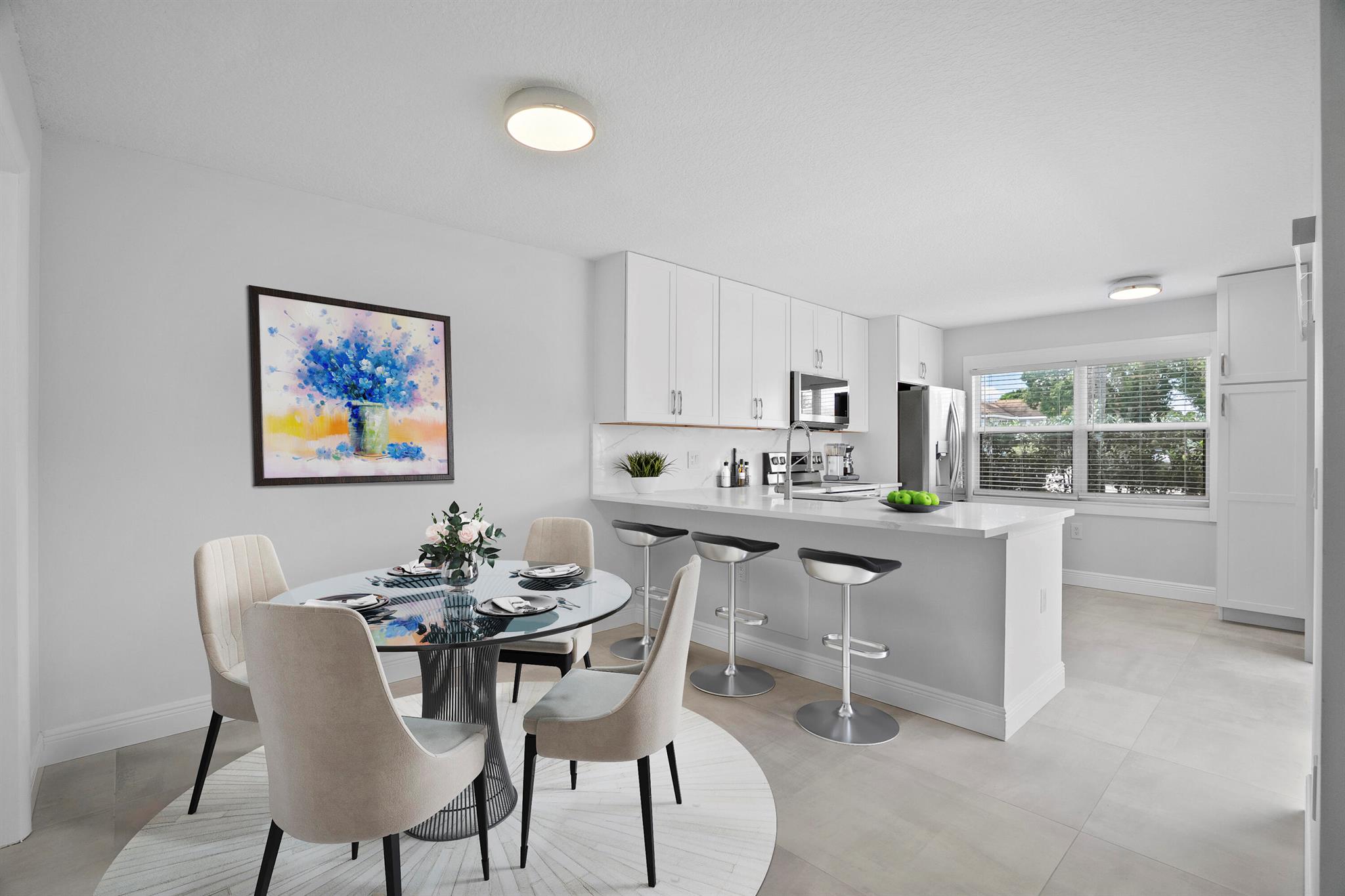 Their loss is your gain, WOW!parents' dreams for their young adult (said adult had different plans.) Updated with high-end upgrades throughout. The heart of the home is the gorgeous white kitchen, with quartz countertops, sleek backsplashes, and an elevated LG stainless steel appliance package. Simplisafe wireless security, Levolor window coverings adorn every room. Downstairs, oversized 30'' Italian tile floors, with new vinyl flooring in both master bedrooms and brand-new carpet on the stairs. The master bathrooms were both completely renovated (subway tile, modern sinks, new tub, and boutique shower tile. Upgraded plumbing, hardware, and fans with lights add a modern touch. The home's smooth texturized ceilings replaced popcorn ceilings. Outside, the landscaping and patio screens were