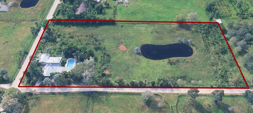 One-of-a-kind 5-acre jewel in desirable Palm City Farms, NO HOA! 3,602-sf CBS with METAL roof over all. Detached 900-sf 4+ car garage. Enjoy family time in your 40x20 enormous swimming pool with giant patio! Main house 2,802-sf, 4br/3ba, tall 14ft wood ceilings, breathtaking stone fireplace, spacious master bedroom with updated master bath, spacious kitchen with high-end brand-new stainless-steel kitchen appliances and lots of storage. New salt-water pool pump, updated well-water system, new water heater, and fresh interior-exterior & pool patio paint. 800-sf Guest house has 1br/1ba. 4-acre cross-fenced back pasture with 2-gated entrances, corner lot. Over 200 palm trees. Add a horse barn, bring all your toys. Furniture negotiable. Enjoy a private location while still close to shopping, dining, I-95, A-rated schools!
