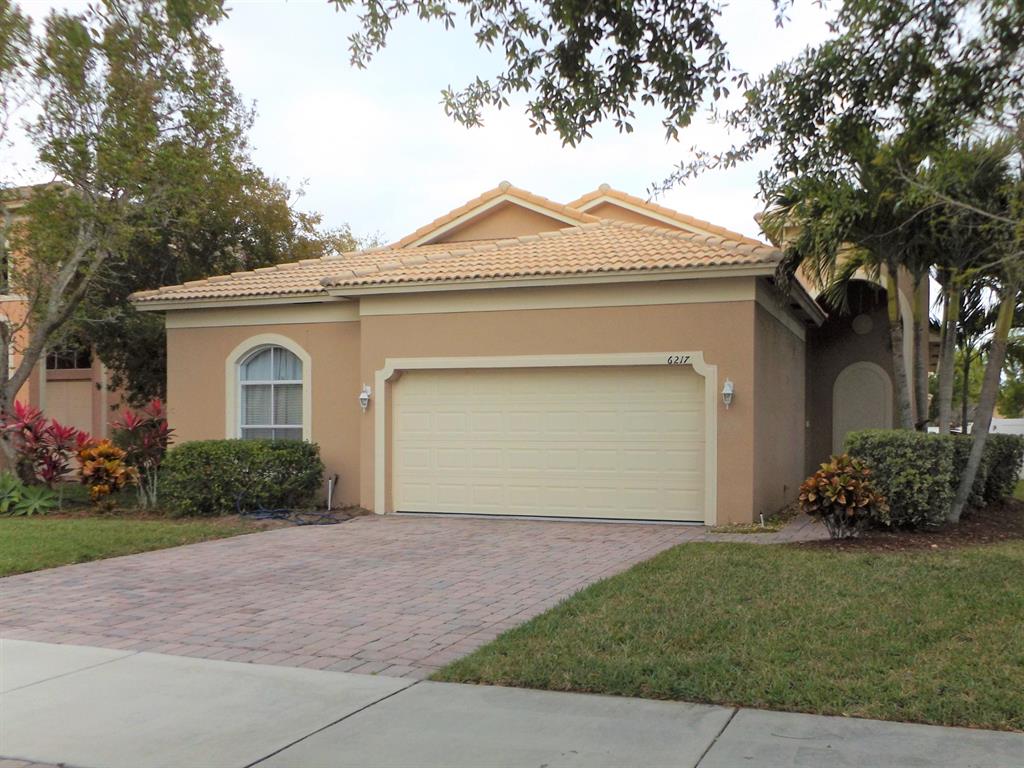 Beautiful 3 Bedroom, 2 bath, 2 car garage home in Portofino Shores, a pristine gated community between Vero Beach and Ft Pierce. Nice private back yard. 3rd bedroom has french doors, could be a den/office/TV room. Window treatments in place. Lawn Care included.Tile in the kitchen, foyer and bathrooms. Brand new carpet in the Living/Dining/Bedrooms