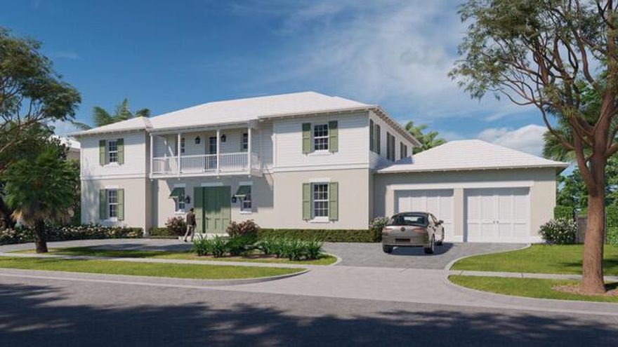 Welcome to Palm Beach Elegance, South of Southern - This new Construction home on the highly desirable intracoastal block of ''SoSo'' is sited on a large 10,197 sq ft lot.Custom designed by Fairfax Sammons Architects with interiors by Hive, McCann Design group this home features a sprawling primary suite with his and her closets and coffee bar. Luxuriously designed with an elevator, wet bar, first and second level laundry rooms, covered loggia with upper balcony, and a large pool with a pergola patio.