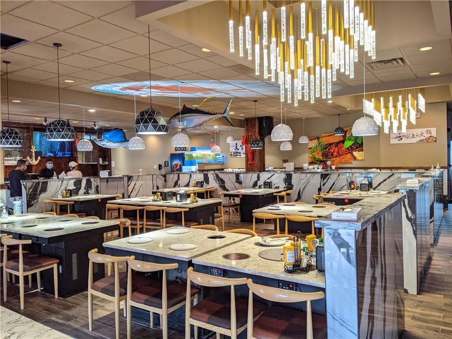 Brand new total makeover of this beautiful dine in restaurant and bar located in the busy Sawgrass Mall area along heavily travelled road. Owner spent  over $800k in renovation on the entire restaurant.  Existing hot pot and Cajun seafood restaurant.  Karoake till 1:00am  Beer and wine license.  Long lease. Plenty of parking.  3900 sq. ft interior with a seating of 114.  Brand new Outback steakhouse opening soon in the centre.  Next to Don Pan Bakery.  May qualify for E2 visa.  Owner will train.  Turn key operation