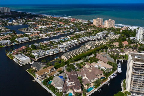Tiny photo for 1127 Boca Cove Lane, Highland Beach, FL 33487 (MLS # B26008459)
