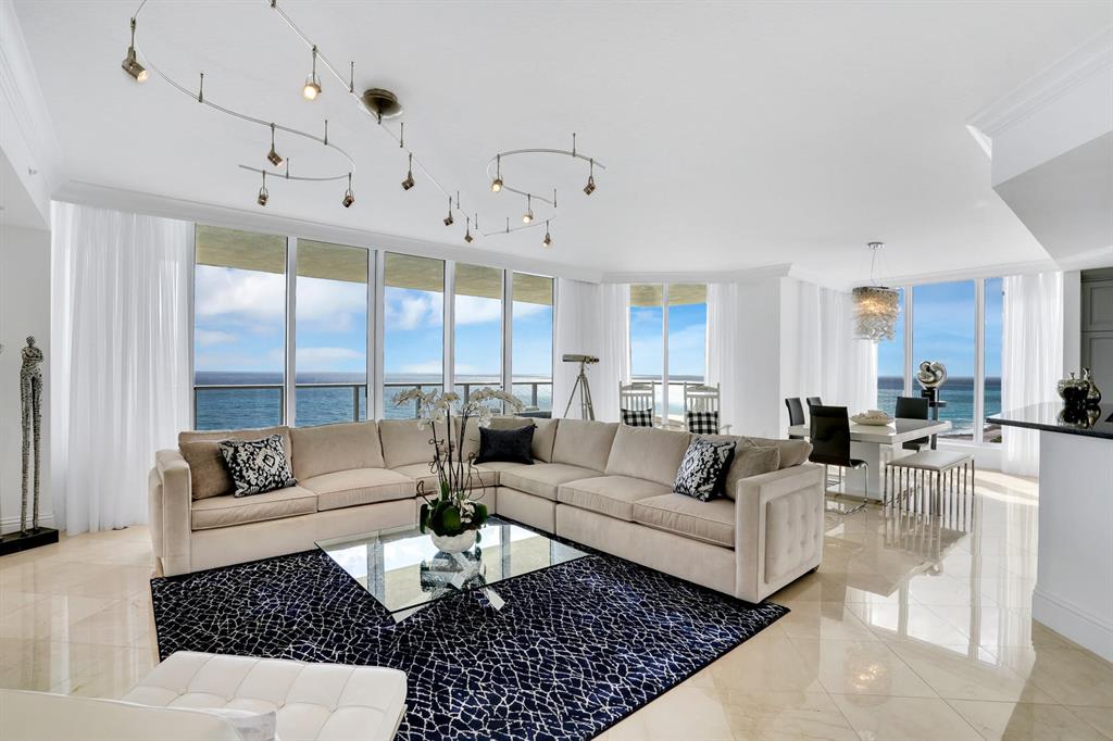 Water, Water Everywhere! This 10th Floor Oceanfront Gem Is Located In The Highly Desirable Toll Brothers Built Oceans Edge On The North End Of Singer Island.Meticulously Maintained This 3 Bedroom 3.5 Bath Unit Is being sold turnkey and is A Beachside Paradise In The Sky. One Never Gets Used To The Breathtaking Views In Virtually Every Direction!Come See This Lovely, Light, Bright and Spacious Home...