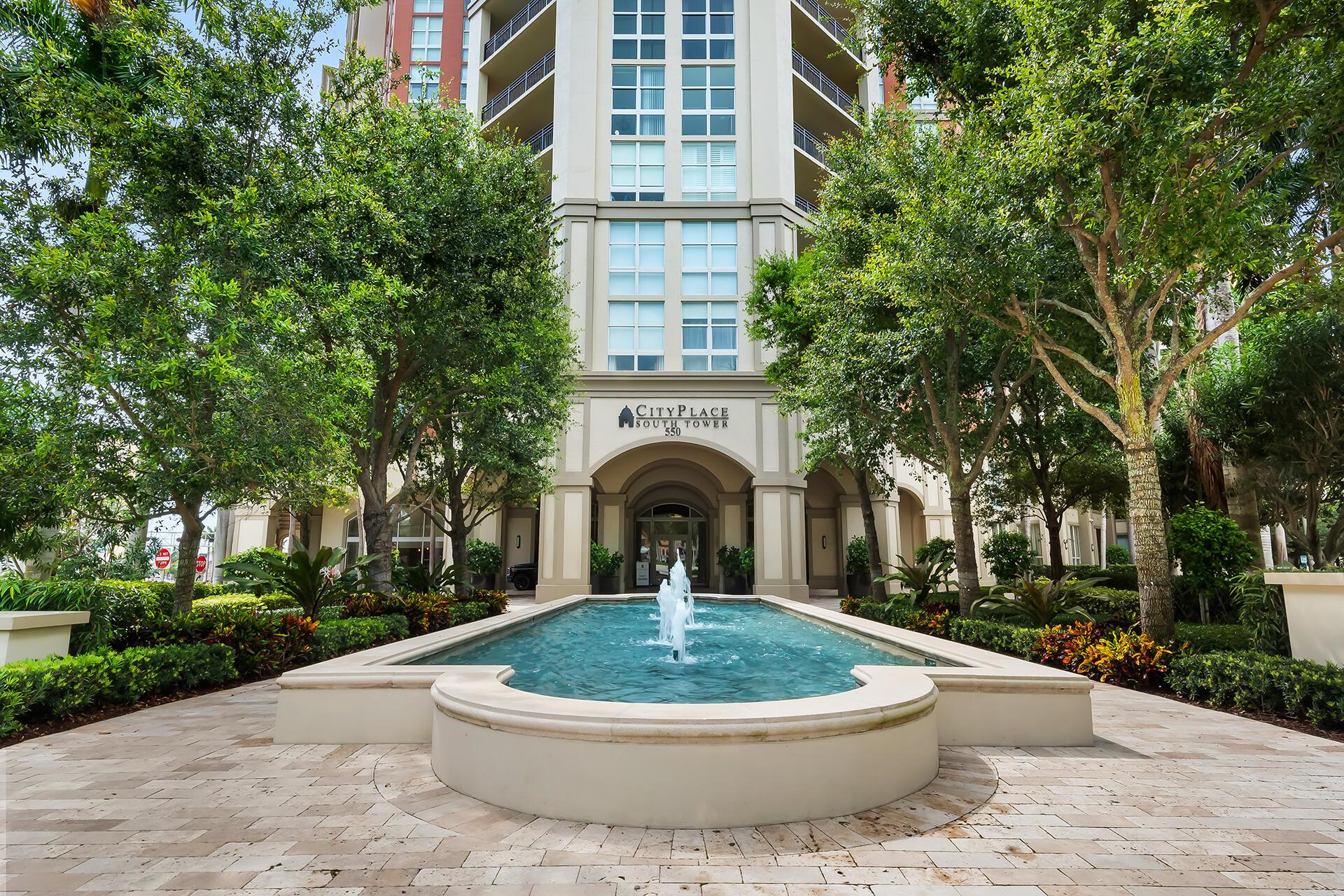 Resort-style living awaits in this spacious 1BR/1BA condo! Step into a bright and inviting space with a granite kitchen, stainless steel appliances, beautiful white tile floors in the living areas, and new carpet in the bedroom. Unwind at the heated infinity pool, enjoy 24-hour concierge and valet, or stay active in the fitness center. The South Tower offers easy access to I-95, the airport, and Palm Beach, plus it's steps from Restoration Hardware, the Hilton, and The Square. Bonus: HOA covers water, sewer, trash, internet, and cable - you only pay electric! Don't miss this incredible opportunity to live in luxury!
